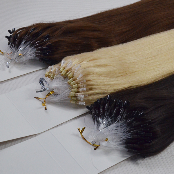 Ombre color micro bead human hair extensions  LJ69
